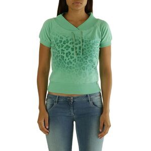 Met Cotton T-Shirt Women Bicolor Tops & T-Shirts
